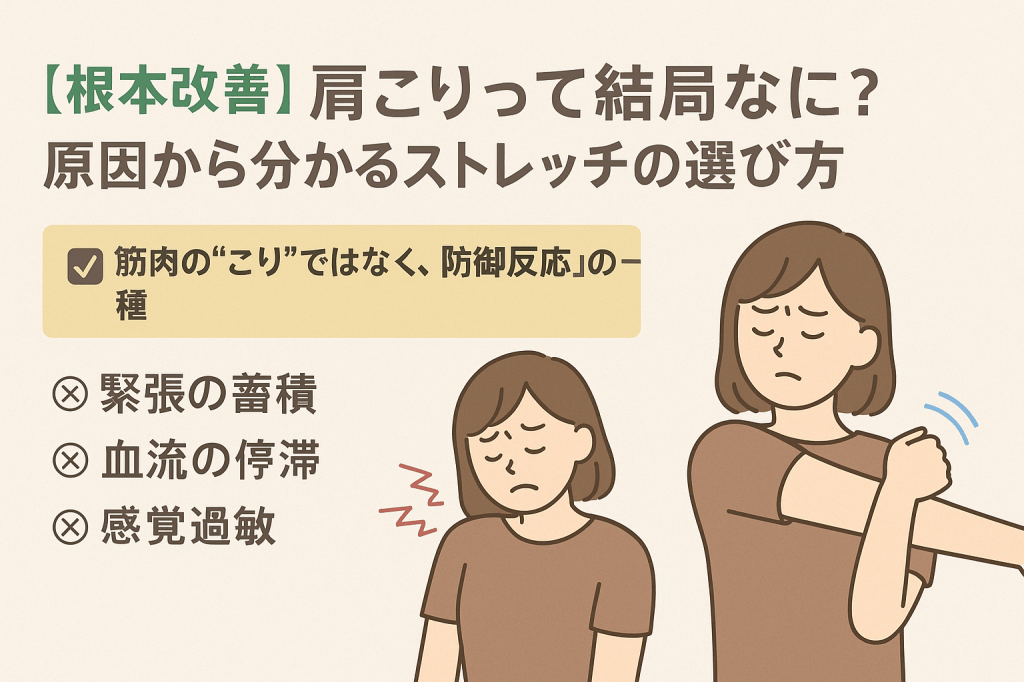 【根本改善】肩こりって結局なに？原因から分かるストレッチの選び方